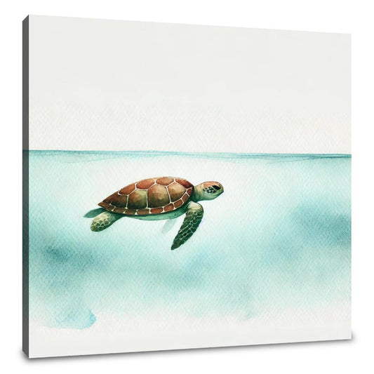 Graceful Turtle Ocean Canvas - Main Image