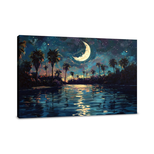 Moonlit Oasis Canvas - Main Image