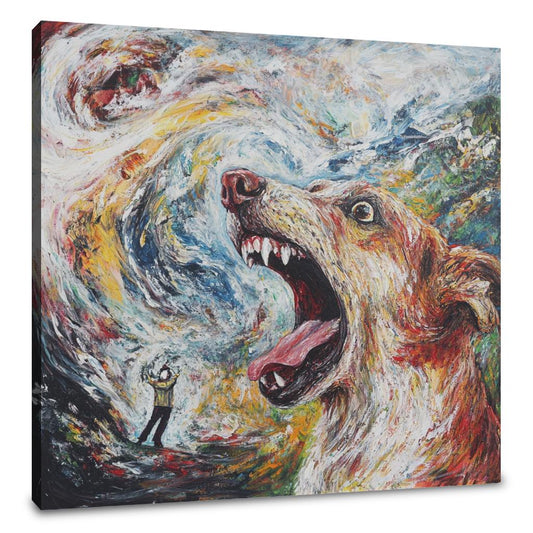 Barking Dog Canvas - Main Image