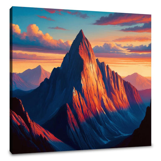Mitre Peak Sunset Majesty Canvas - Main Image