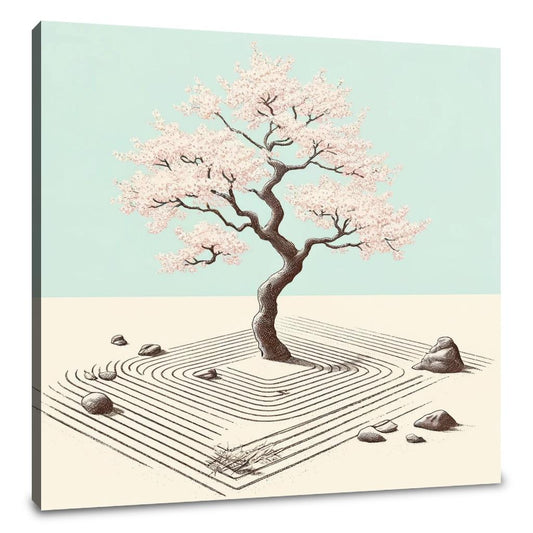 Pastel Zen Garden Canvas - Main Image