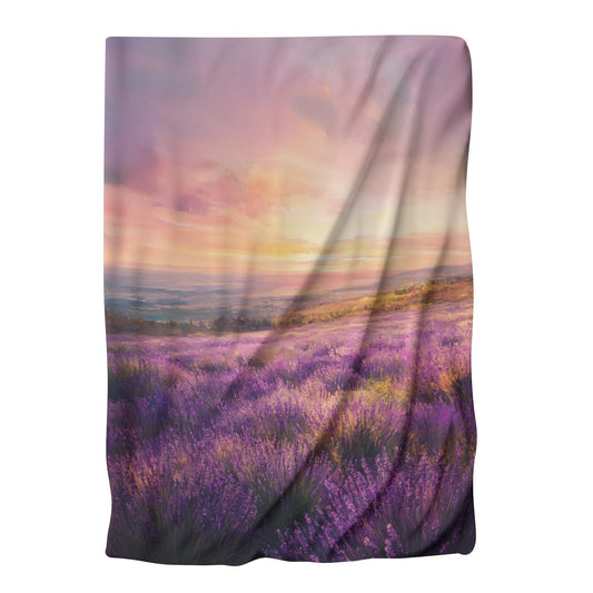 Lavender Sunrise Serenity Blanket - Main Image