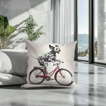 Pedalling Pooch Adventure Cotton Cushion - Secondary Image 3