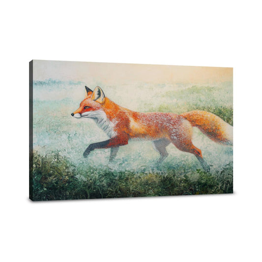 Red Fox Dawn Canvas - Main Image