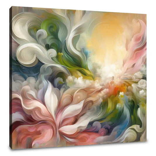 Spring Renewal Abstract Canvas - Main Image
