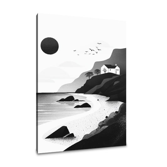 Geometric Beachscape Canvas - Main Image