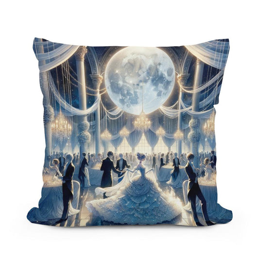 Moonlit Elegance Soiree Cotton Cushion - Main Image