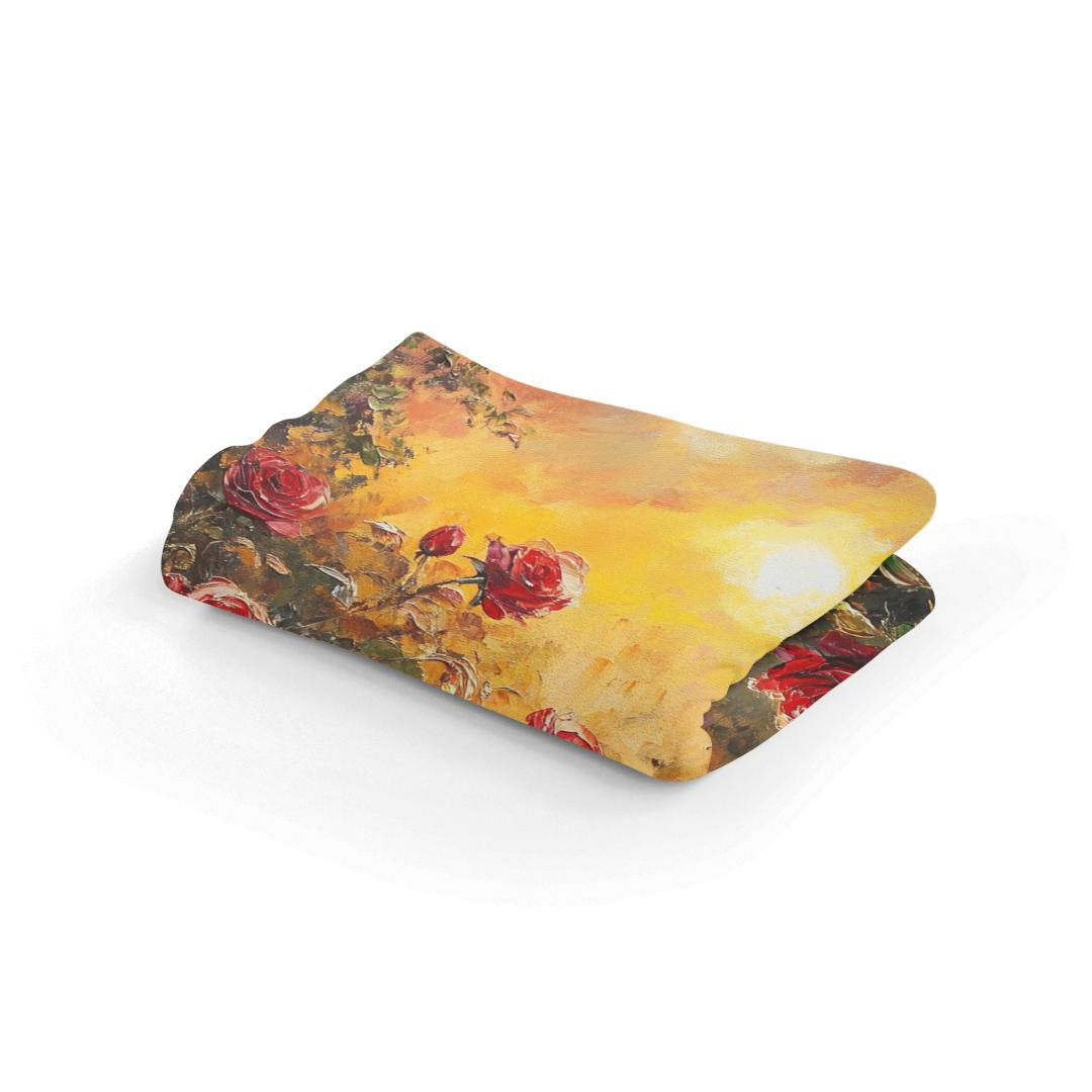 Sunset Rose Garden Blanket - Secondary Image 2
