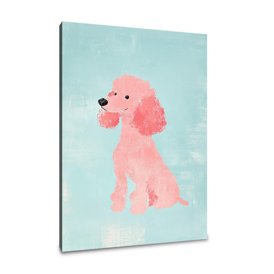 Pink Poodle Canvas - Main Image
