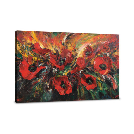 Poppy Burst Canvas - Main Image
