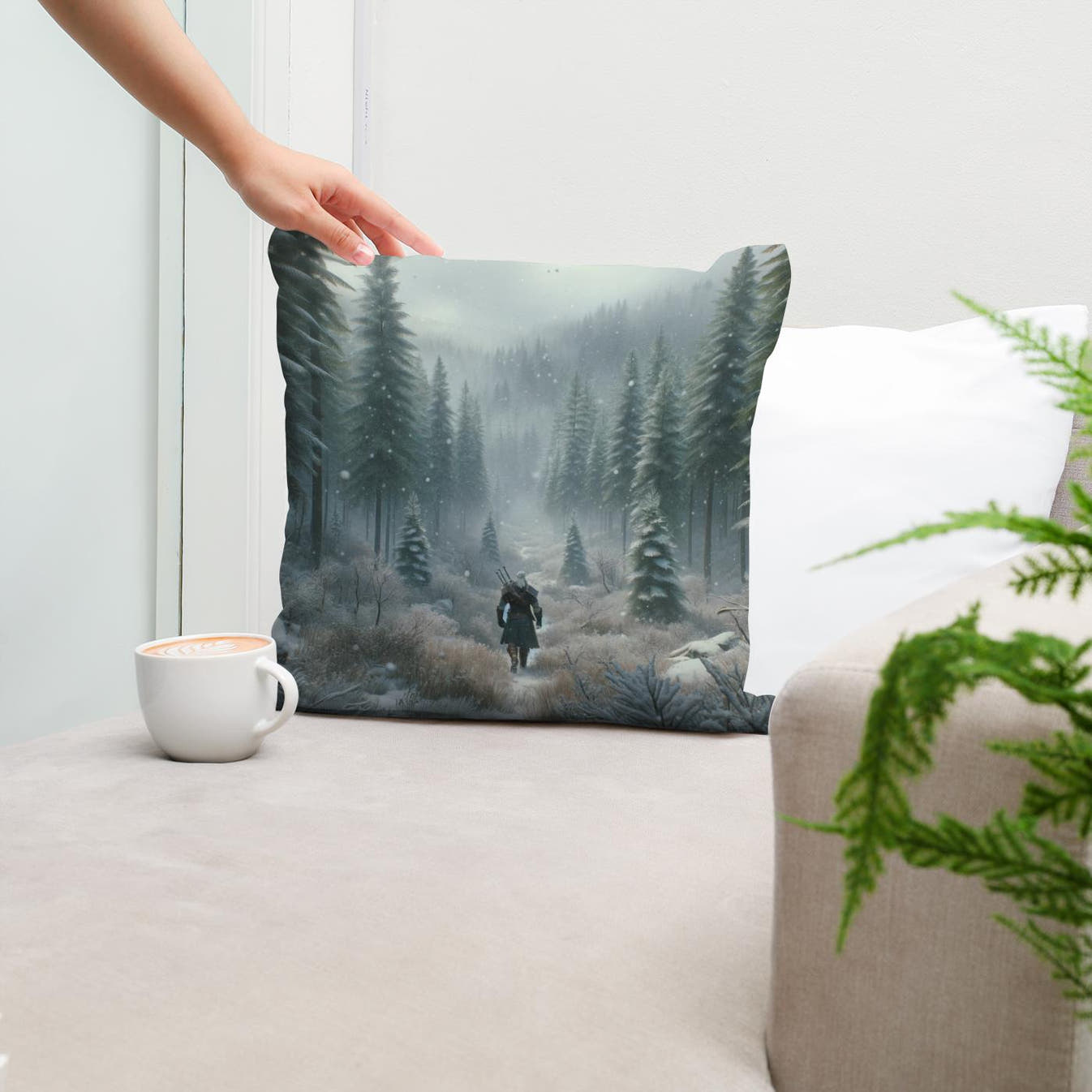 Mystical Meadow Cotton Cushion - Secondary Image 5