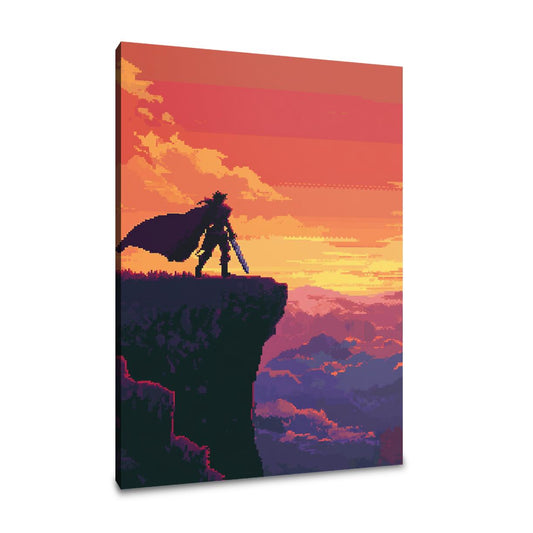 Warrior's Hilltop Sunset Canvas - Main Image