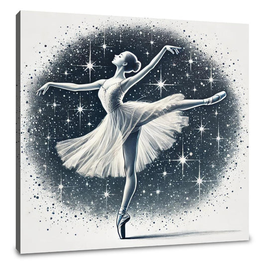 Starry Night Ballerina Canvas - Main Image