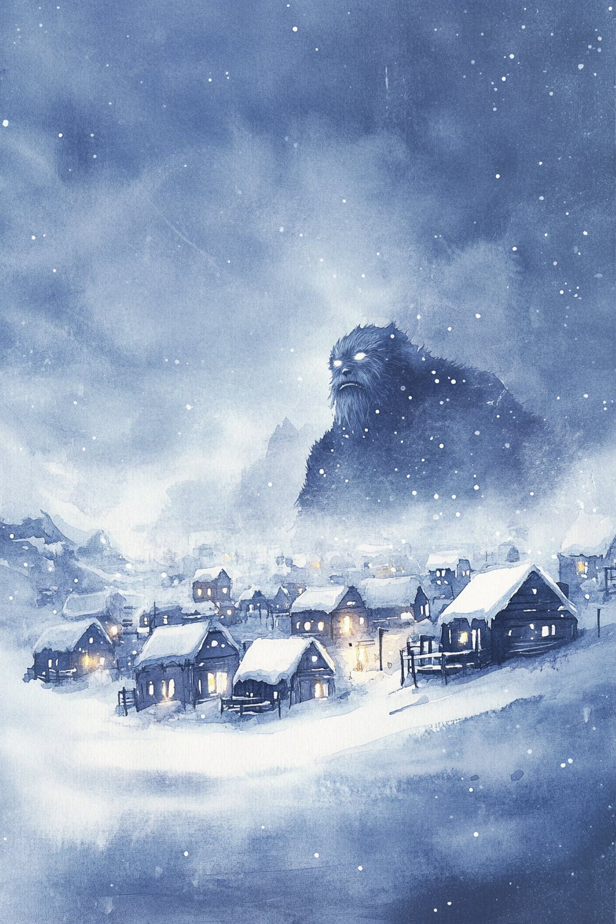 Yeti's Watchful Canvas