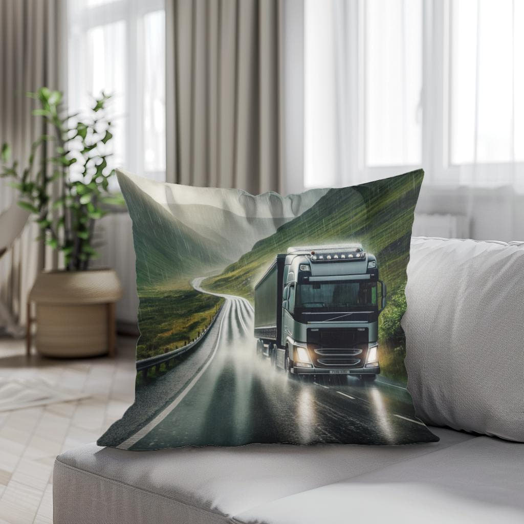 Highland Rain Drive Cotton Cushion - Secondary Image 4