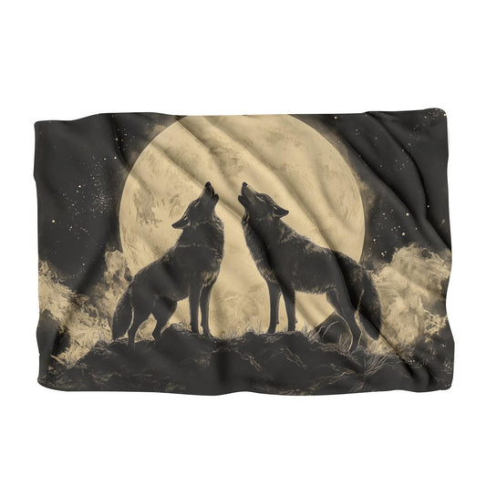 Lunar Serenade Wolves Blanket - Main Image