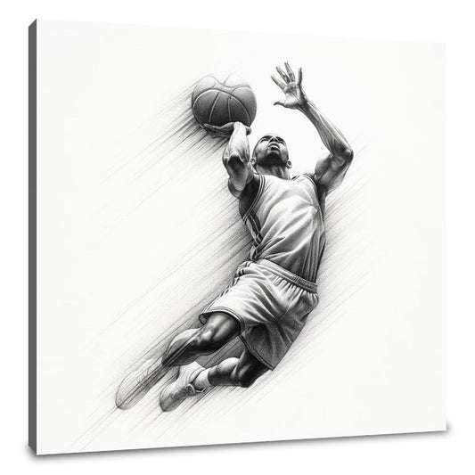 Jump Shot Elegance Canvas - Main Image