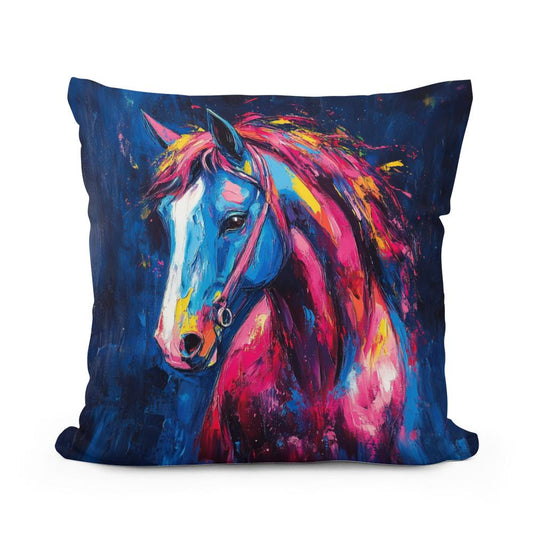 Electric Equine Cotton Pillow - Main Image
