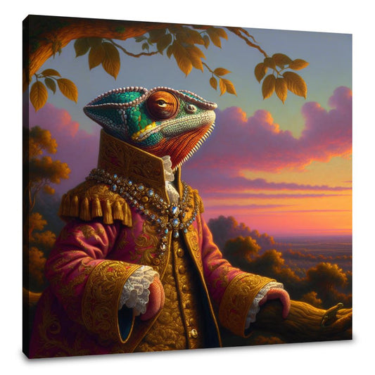 Regal Chameleon Dusk Canvas - Main Image