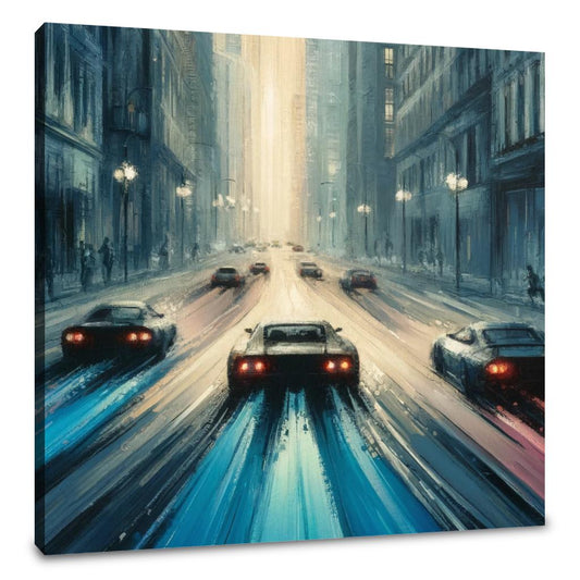 Rivals in the Narrow City Canvas - Main Image