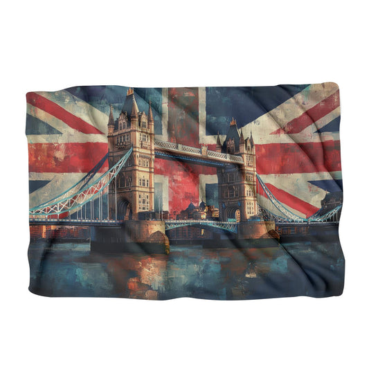 Tower Bridge Flag Blanket - Main Image