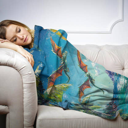 Dragon Island Flight Blanket - Secondary Image