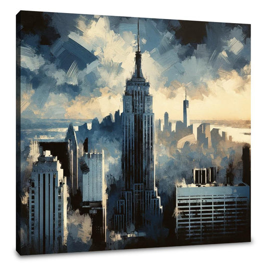 Vintage Skyline Canvas - Main Image