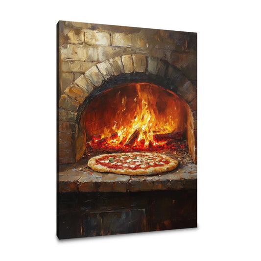 Fiery Pizza Canvas - Main Image