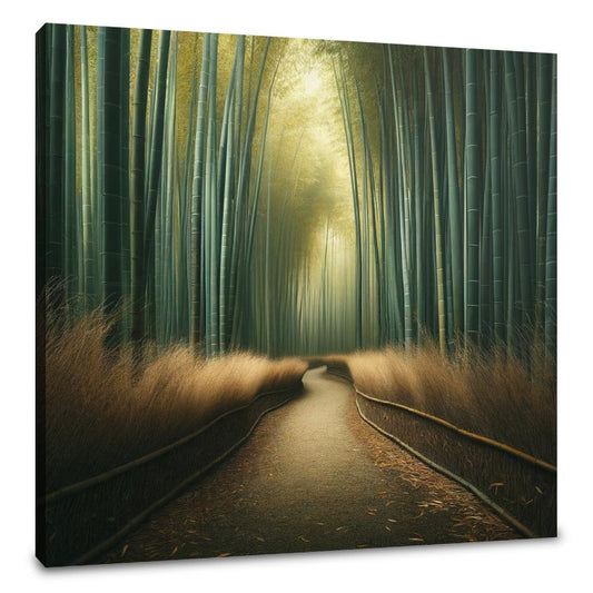Serene Bamboo Grove Canvas - Main Image