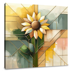 Kintsugi Sunflower Canvas - Main Image