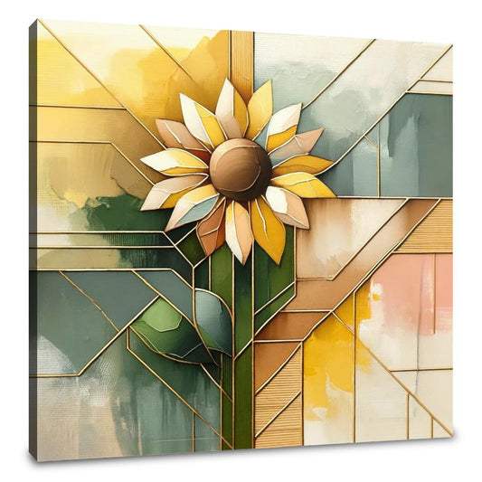 Kintsugi Sunflower Canvas - Main Image