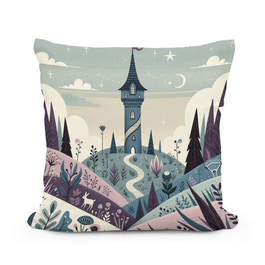 Mystic Tower Cotton Cushion - Main Image