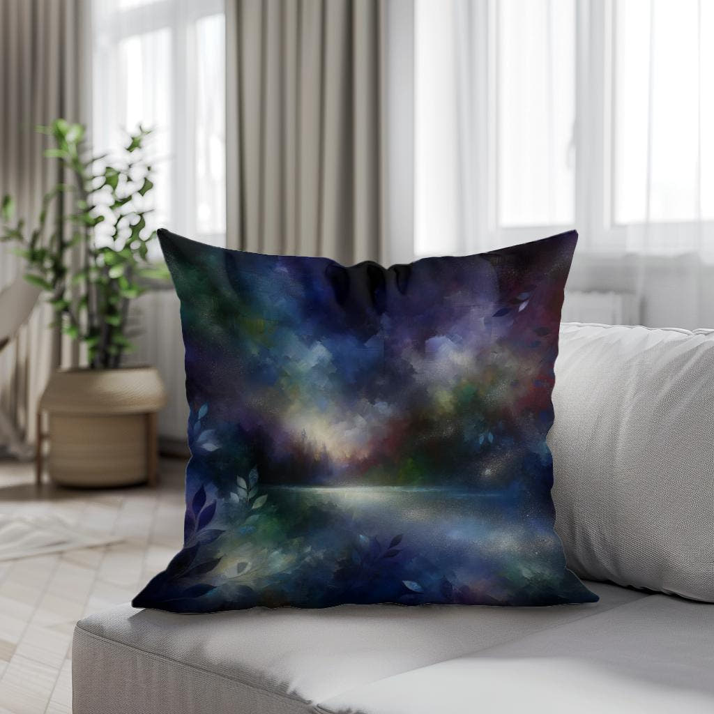Nocturnal Whispers Cotton Cushion - Secondary Image 4