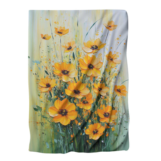 Marigold Flourish Blanket - Main Image