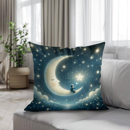 Moonlit Dream Cotton Pillow - Secondary Image 4