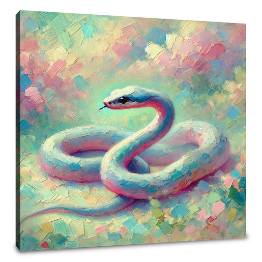 Pastel Snake Canvas - Main Image