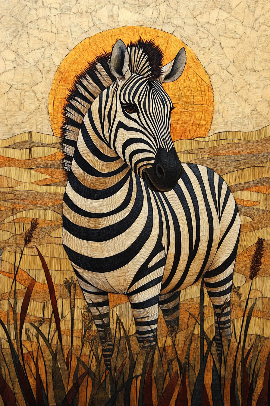 Zebra Elegance Canvas