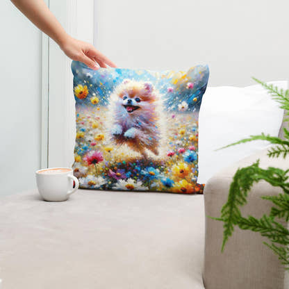 Pomeranian Joy Cotton Cushion - Secondary Image 5