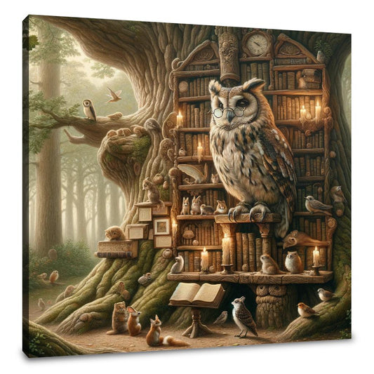 Enchanted Owl Canvas - Main Image