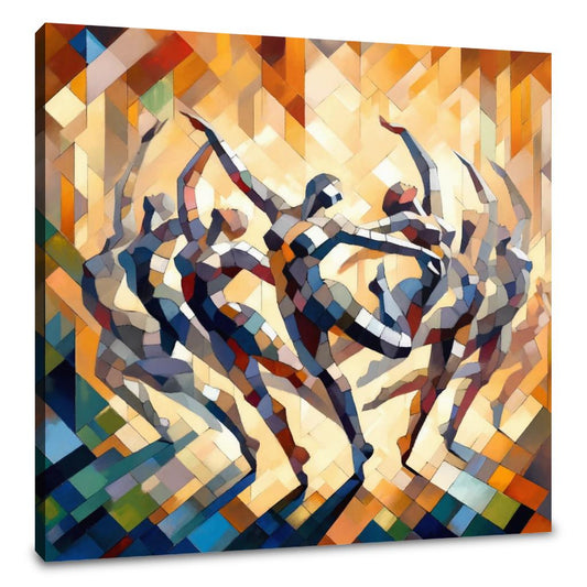 Rhythmic Dance Abstract Canvas - Main Image