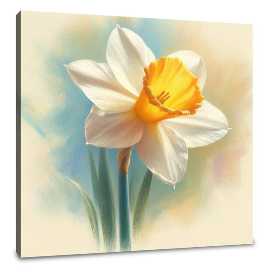 Pastel Spring Daffodil Canvas - Main Image