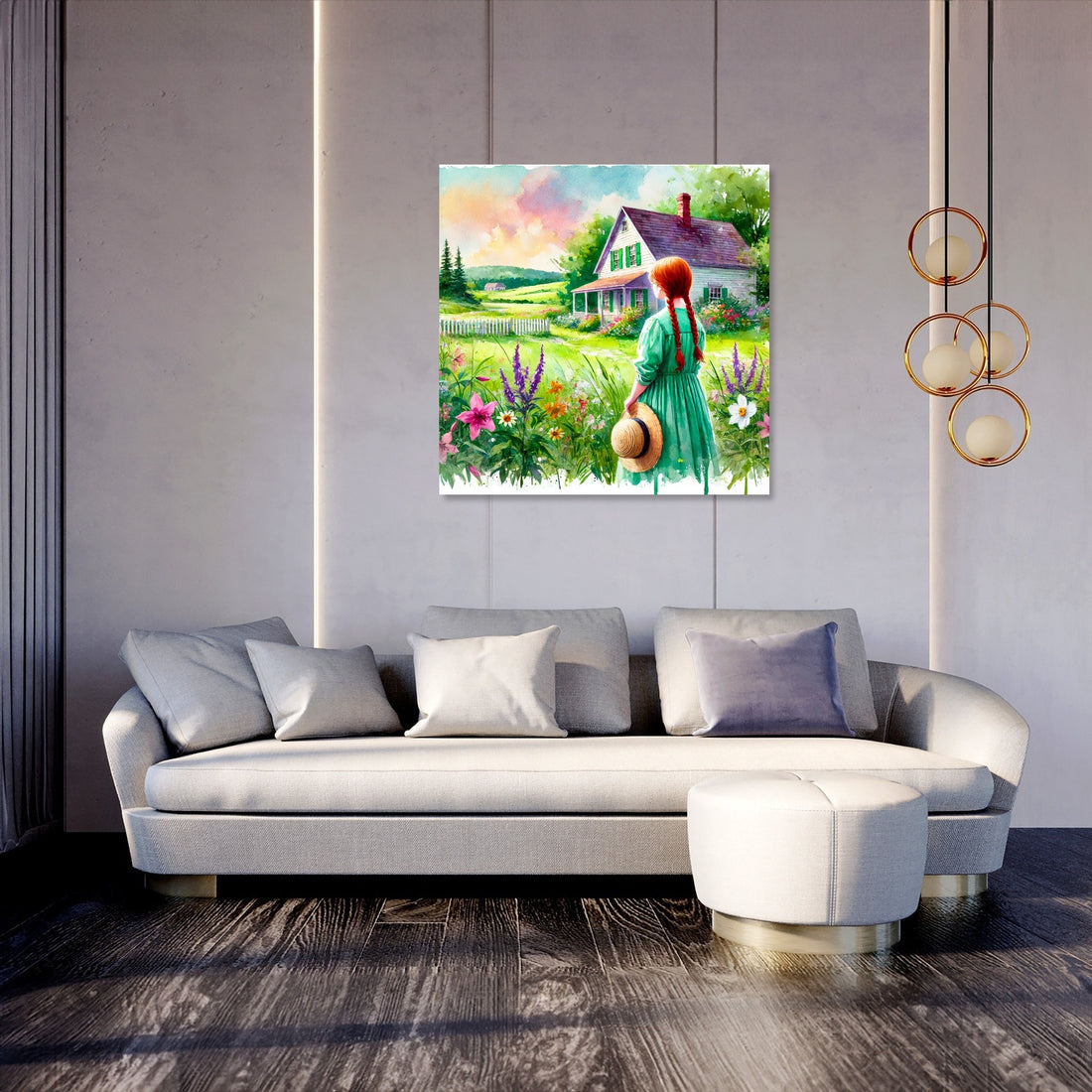 Anne's Dreamy Countryside Canvas - Secondary Image