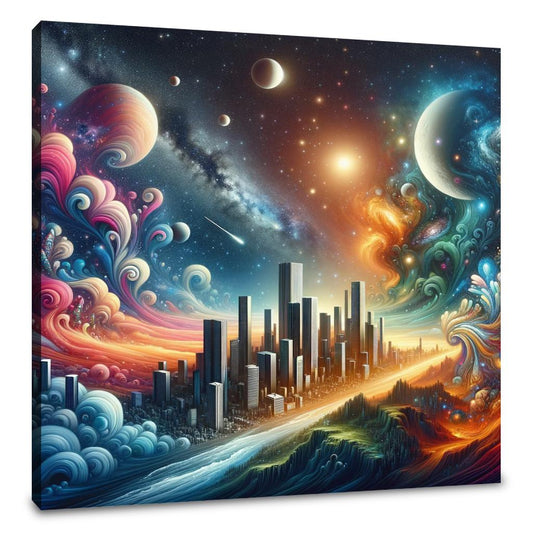 Cosmic Fusion: Modern Mysteries Canvas - Main Image
