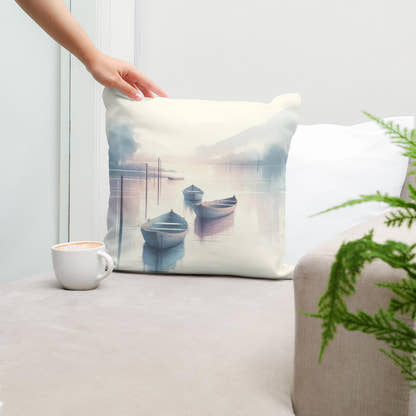 River of Serenity Cotton Cushion - Secondary Image 5