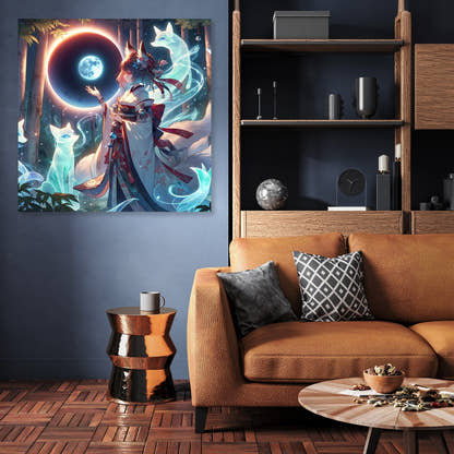 Eclipse Fox Spirit Bond Canvas - Secondary Image 3