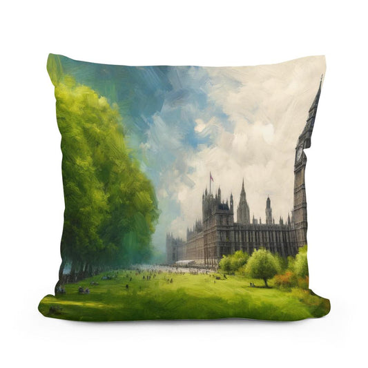 London Serene Transition Cotton Pillow - Main Image