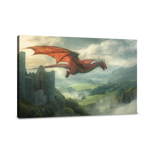 Welsh Dragon Serenity Canvas - Main Image