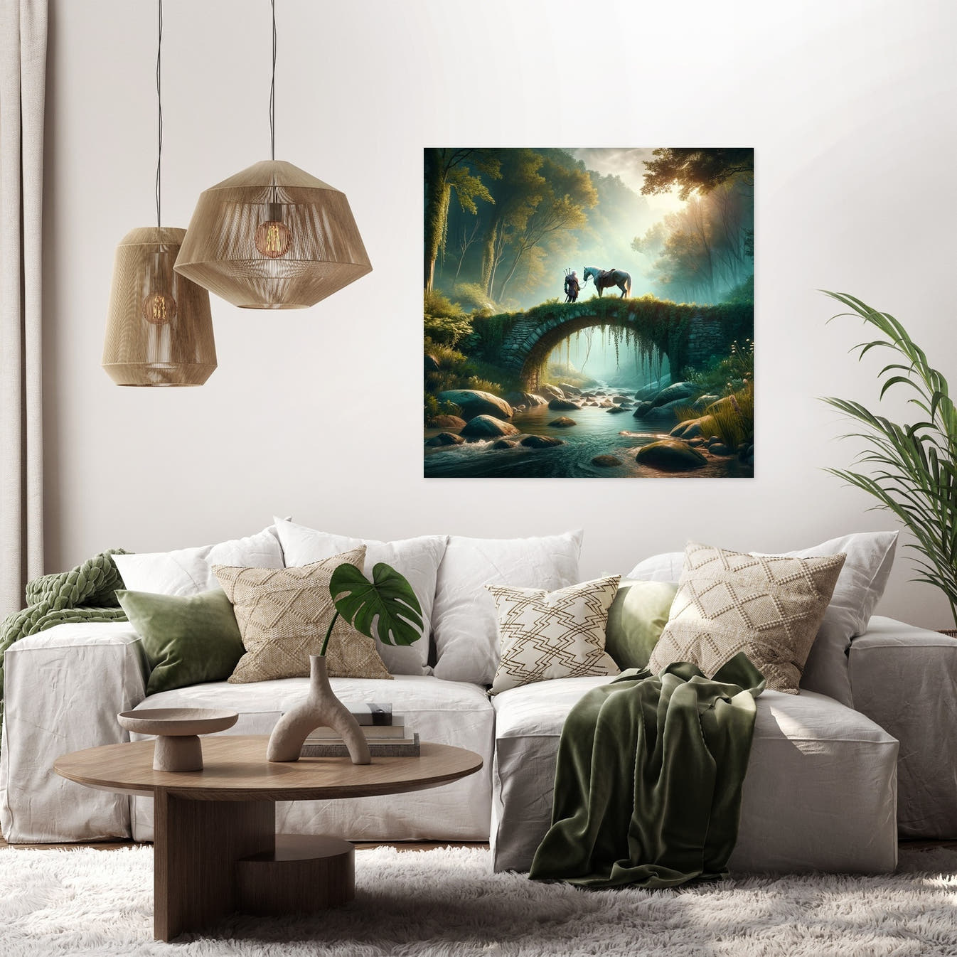 Forest Bridge Canvas - Secondary Image 2