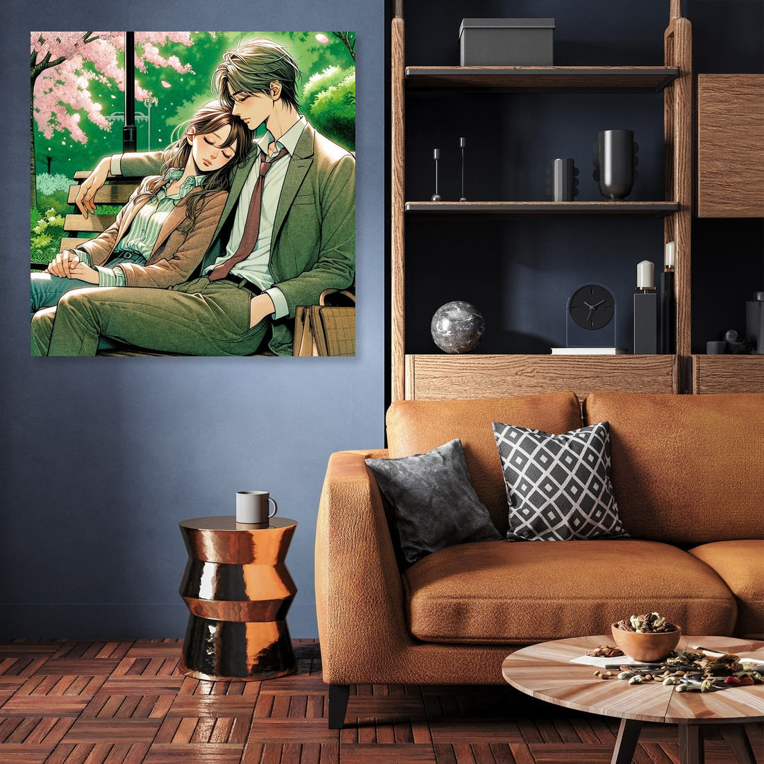 Cherry Blossom Embrace Canvas - Secondary Image 3