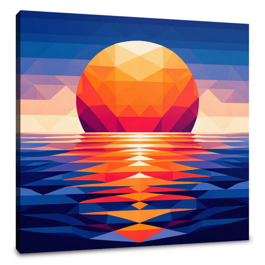 Sunset Symmetry Canvas - Main Image